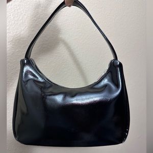 JustFab Sofft black vegan leather shoulder bag